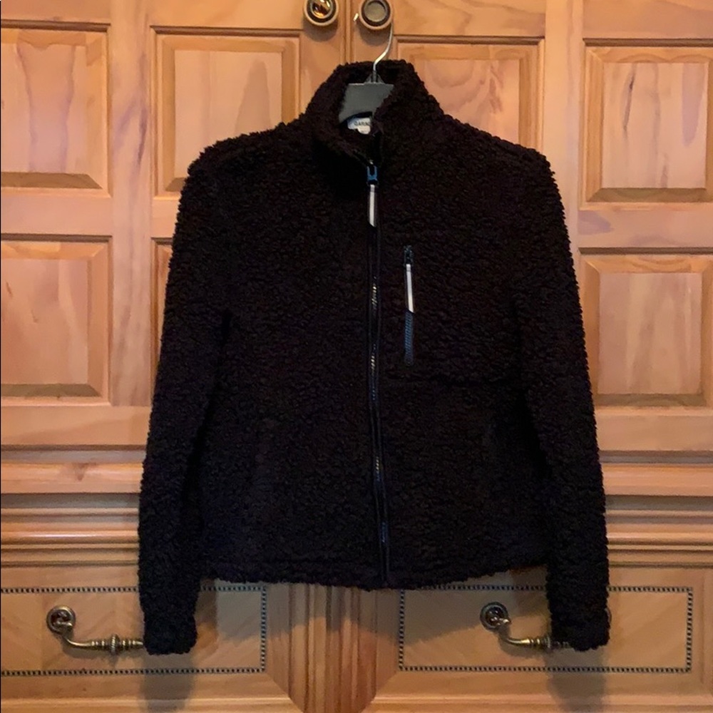 Black fleece jacket